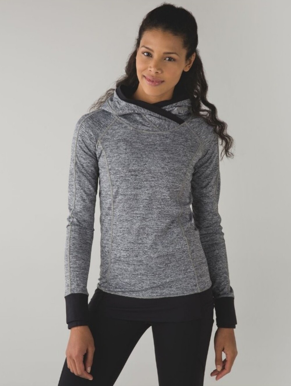 lululemon athletica Think Fast Hoodie - Space Dye Camo Black/Dark Slate
